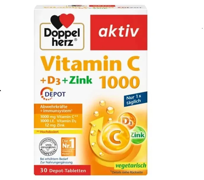 Doppelherz Aktiv Vitamin C1000 - 30 Tabletten