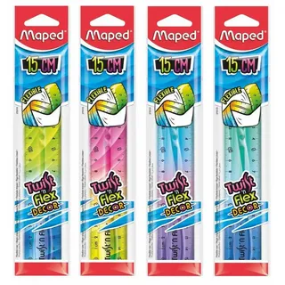 Maped Lineal Twist ́n Flex Decor 15 cm,