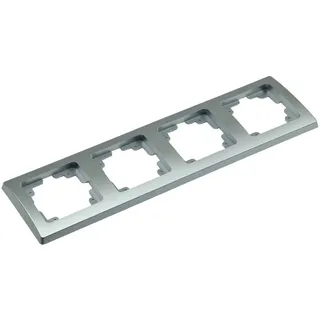 ChiliTec Delphi 4-fach Rahmen Silber Grau