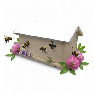 Mucola Nistkasten Hummelhaus Hummelkasten Nistkasten Insektenhaus Haus Insektenhotel XXL, Chinesische Fichte braun