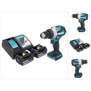Makita DHP 489 RM Akku Schlagbohrschrauber 18 V 73 Nm Brushless + 2x Akku 4,0 Ah + Ladegerät