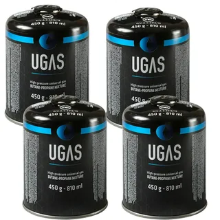 GORANDO 4 x Gaskartusche Butan/Propan - 450g - Universal Gas