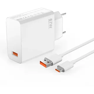 67W USB Ladegerät Netzteil für Xiaomi Redmi Note 14 Pro 13 5G/12 Pro,Poco X7 X6 Pro/M6/Mi Pad 6 7 Pro/13 lite,Mi 14T 13T Poco F5Pro Poco M5 X6 X5 GT F6 F5Pro Netzteil mit 6A Typ C Ladekabel