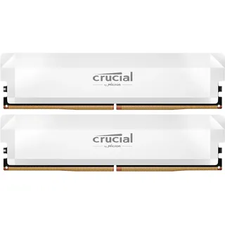 Crucial Pro Overclocking RAM Arbeitsspeicher Kit 32GB DDR5-6000 CL36 UDIMM White DIMM