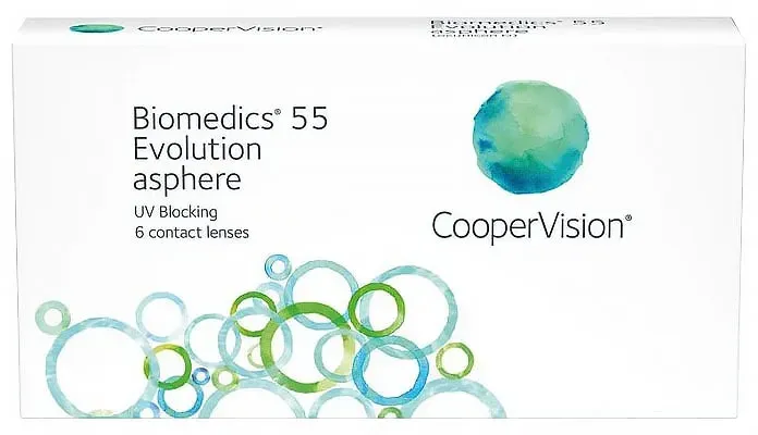 Biomedics 55 EvolutionTM 6 Linsen - für positive Verschreibungen