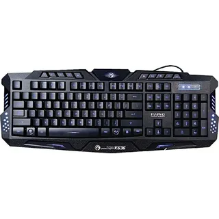 Marvo K636, US-Tastatur, Gaming, beleuchteter Typ, verkabelt (USB), schwarz