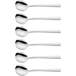 Zwilling Dinner, 6 Suppen-Sahnelöffel Edelstahl