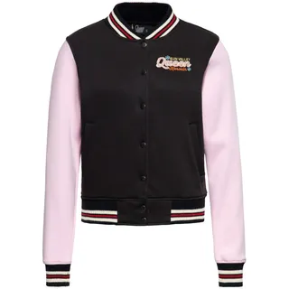 Queen Kerosin Damen College Jacke Sweatjacke Regular Fit Langarm Vintage Retro Sun Valley Idaho Nostalgie Pin-Up Rockabella Sun Valley - XS