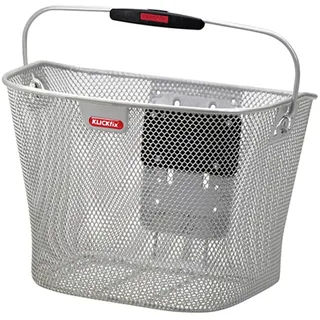 KLICKfix Fahrradkorb Uni Silber
