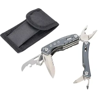 Troika Taschenmesser Rucksack Tool mit 15 Funktionen Grau