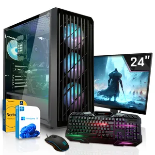 Basic Gaming PC Set•Ryzen 5 5500GT•16GB 3600MHz Corsair C18 Vengeance LPX - (2x8