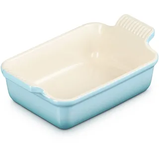 Le Creuset Rechteckige Auflaufform Tradition aus Steinzeug, 19 cm, 1.1 Liter, Karibik, 71102191700001