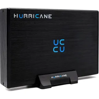 Hurricane GD35612 12TB Aluminium Externe Festplatte, 3.5 HDD USB 3.0