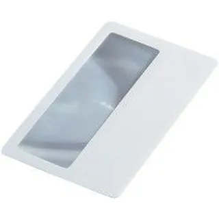 Ecobra Taschenlupe im Visitenkartenformat, Fresnel-Linse 80 x 30 mm, Vergrößerung 3,5 x