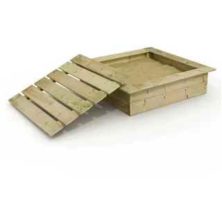 Wickey Sandkasten mit Sitzbank Garten Kinder Buddelkiste