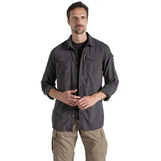 Craghoppers Nosilife Adventure III Langarmhemd - Black Pepper - 2XL
