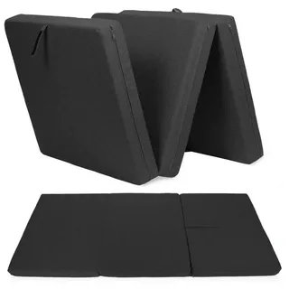 Klappmatratze Premium Klappmatratze, sunnypillow, 15 cm hoch schwarz 120 cm x 195 cm x 15 cm