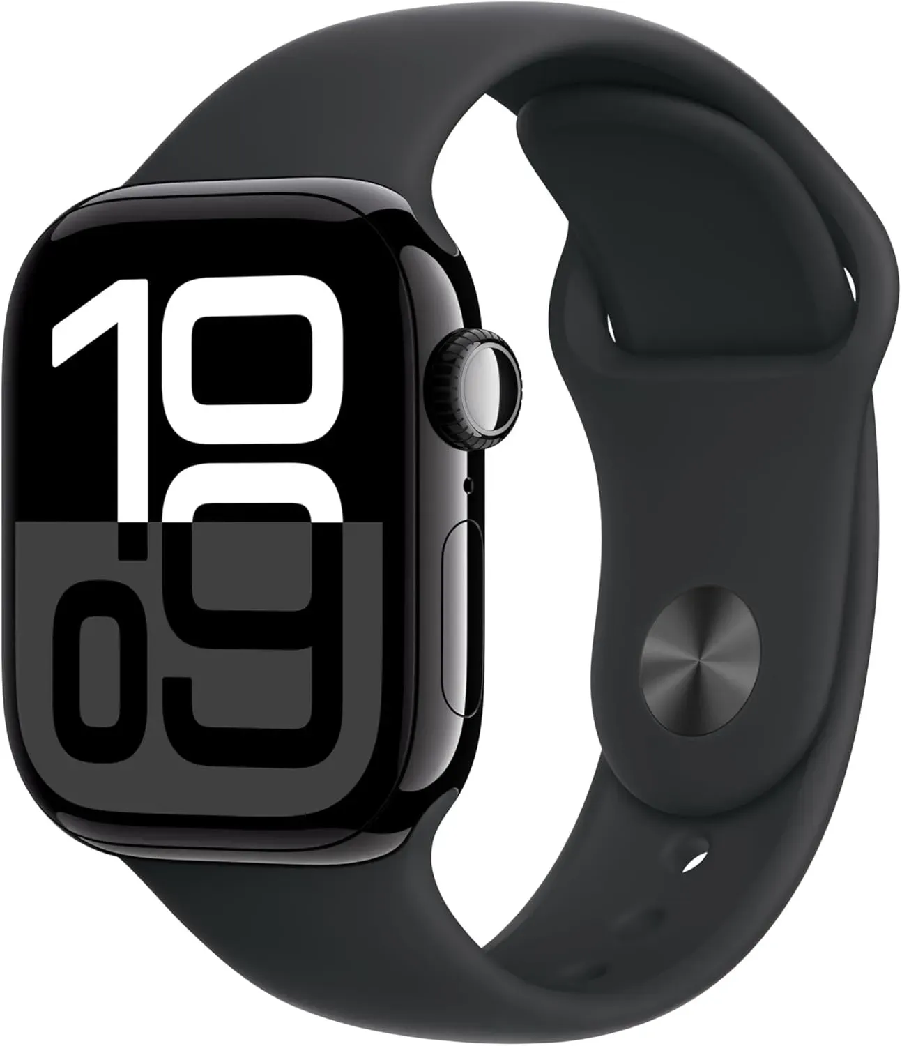 Apple Watch Series 10 [GPS, inkl. Sportarmband S/M schwarz] 42mm Aluminiumgehäuse diamantschwarz | Zustand: Neu & original versiegelt