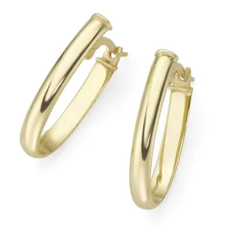 Luigi Merano - Creolen ovale Form, glänzend, Gold 375 Gold Damen (88.99 € / )