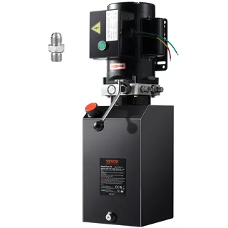 Vevor Hydraulikpumpe Hydraulikaggregat 220 V Hydraulikaggregat 2200 W, Einfachwirkende Hydraulikpumpe Hydraulic Power Pack, 14L Tank Hand Pump Hydraulikaggregat, für Aufzüge, Gabelstapler usw.