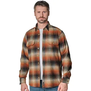 CasaModa Herren, Overshirt orange kariert, orange, Herbst/Winter 2025/2026