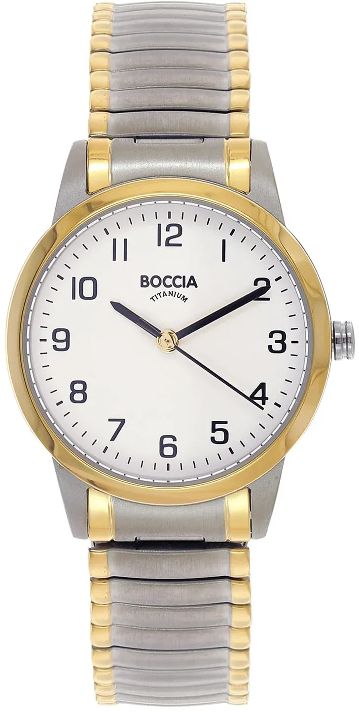 Boccia 3328-04 Damen-Armbanduhr Titan mit Zugband Bicolor
