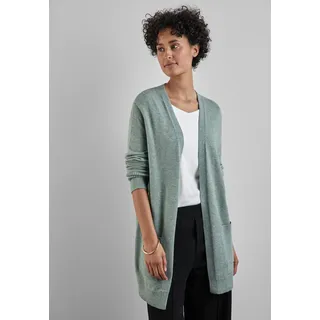 STREET ONE Damen A253788 Offener Cardigan, Temper mint - 0001