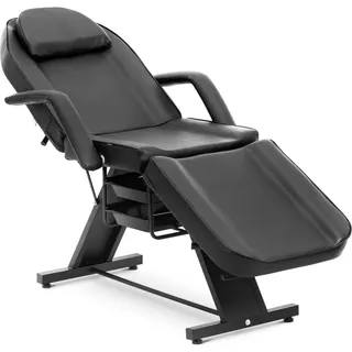 Physa Massageliege - Massagesessel, Kosmetikliege einstellbar 200 kg Schwarz Hydraulik Behandlungsliege Kosmetikstuhl