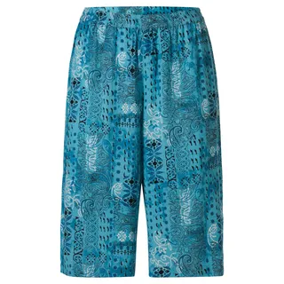 Viskose-Hose, Druck blau, 54
