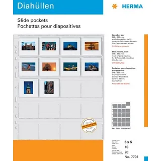 Herma Diahüllen 5x5 10 Blatt klar 7701
