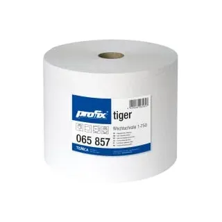 profix® tiger Wischtuchrolle, 34 x 30 cm, 1-lagig, weiß 065 857 , 1 Paket = 1 Rolle = 750 Abrisse
