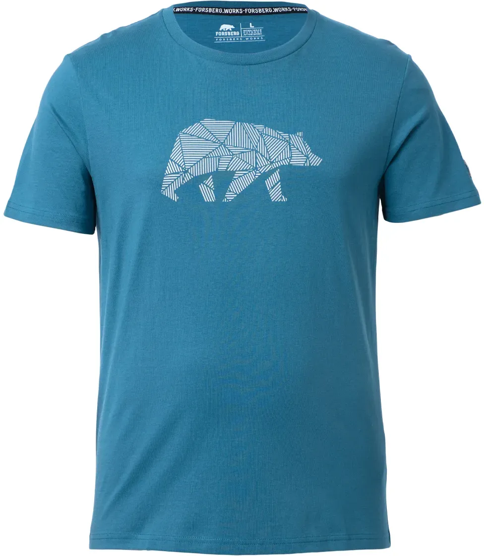 FORSBERG T-Shirt mit reflektierendem Brustlogo