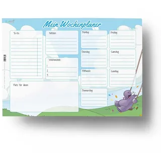 Schreibtischunterlage aus Papier zum Abreißen (Notizen, Wochenplaner, Schreibunterlage, Malunterlage - DIN A3 / 25 Blatt), Motiv:Inge, Anzahl:1 Stück