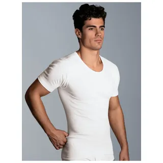 TRIGEMA Unterhemd "TRIGEMA Unterhemd Feinripp im Doppelpack", Herren, Gr. 7, 2 Stk., Normalgrößen, weiß, 100% Baumwolle (Bio-Baumwolle kbA), Unterhemden