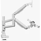Arm Luxe Schwere Einzel-Monitorarm mit Laptop-Ablage, Weiß