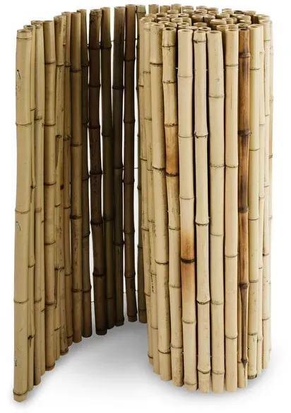 KARAT Bambus-Sichtschutzzaun - Vollrohr - Sichtschutz für Balkon, Terrasse oder Garten - Robust und witterungsbeständig (150 x 250 cm, Natur)
