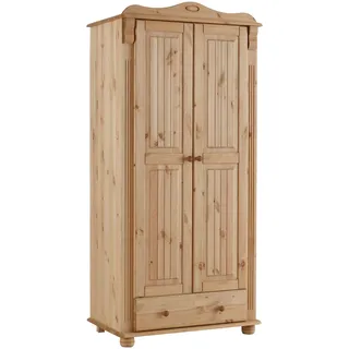 Home Affaire »Adele«, (4 Breiten: 92/130/169/207 H/T ca. 191/54 cm), aus massiver Kiefer,Spiegel beim 4-und 5-trg.Schrank, Innenausstattung