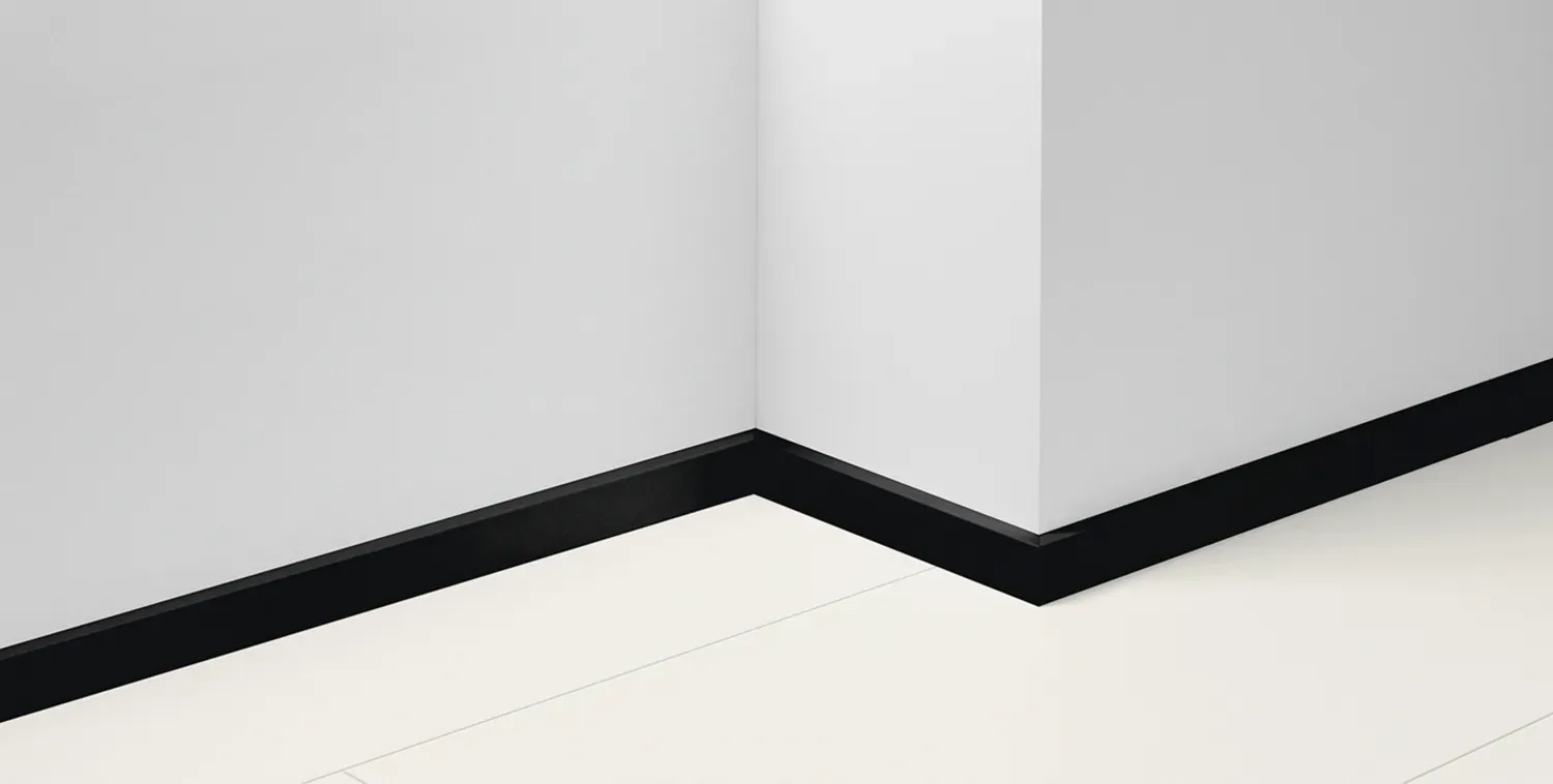 Parador SL 3 Sockelleiste Dekorfolie Uni schwarz D002 2200x16x40 mm