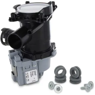 DEKAROX Abwasserpumpe Laugenpumpe für Bosch Siemens 145093 00145093 mit Pumpenkopf und Sieb für Waschmaschine Waschtrockner wie Avantixx Logixx Maxx iQ300 iQ500 iQ700 iQ800 Serie 4 Serie 6