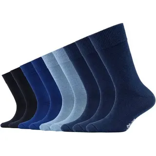 S.Oliver Socken Kinder Strümpfe mit weichem Bund Baumwolle Pflegeleicht langlebig für Jungen und Mädchen 9er Pack essentials in blau