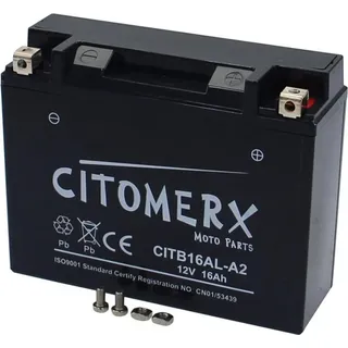 Gel-Batterie CIT YB16AL-A2, 12 V 16 Ah, Pluspol rechts, DIN 51616