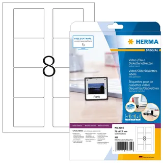 Herma Disketten-Etiketten 4355 weiß