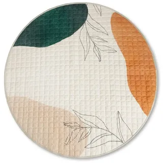 Hakuna Matte Gesteppte Krabbeldecke Baby 150cm, Aquarell – extra dicke 1,5cm weiche Baby Krabbelmatte – Baby Spielmatte mit rutschfester Unterseite zum Krabbeln, Laufgitter – maschinenwaschbare Baby Spieldecke