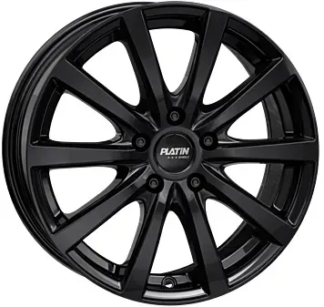 Platin P69 Black Shiny 7x16 ET 47 5/112 Alufelge Schwarz