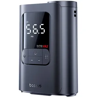 Baseus GoTrip VA1 Super Mini kabelloser Inflator 19-Zylinder Kosmisches Schwarz (Inklusive: Luftschlauch x1, Luftdüsen x3, Ladekabel x1)