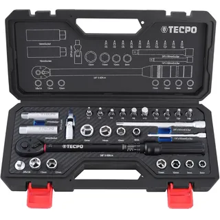 TECPO Drehmomentschlüssel Set 27-tlg. 3/8" 5-50 Nm