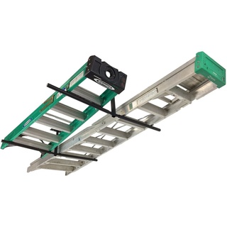 StoreYourBoard Doppelte Leiter Deckenhalterung, Hi Port 2 Garage Lagerung und Organisation, Hanger Mount