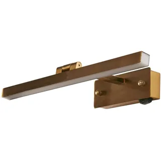 Licht-Erlebnisse Bilderleuchte VANESSA 1x8W Messing Baustahl Aluminium LE95687