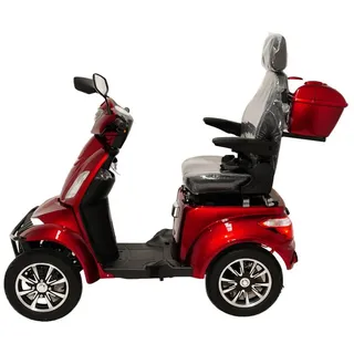 STW GmbH E-Motorroller SENIOREN-MOBIL ELEKTRO-ROLLER 25KMH 60V 20Ah LITHIUM TOP CASE COC, 25 km/h rot