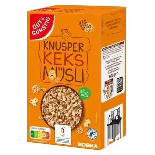 Gut&Günstig GutundGünstig Müsli Knusperkeks, 600g